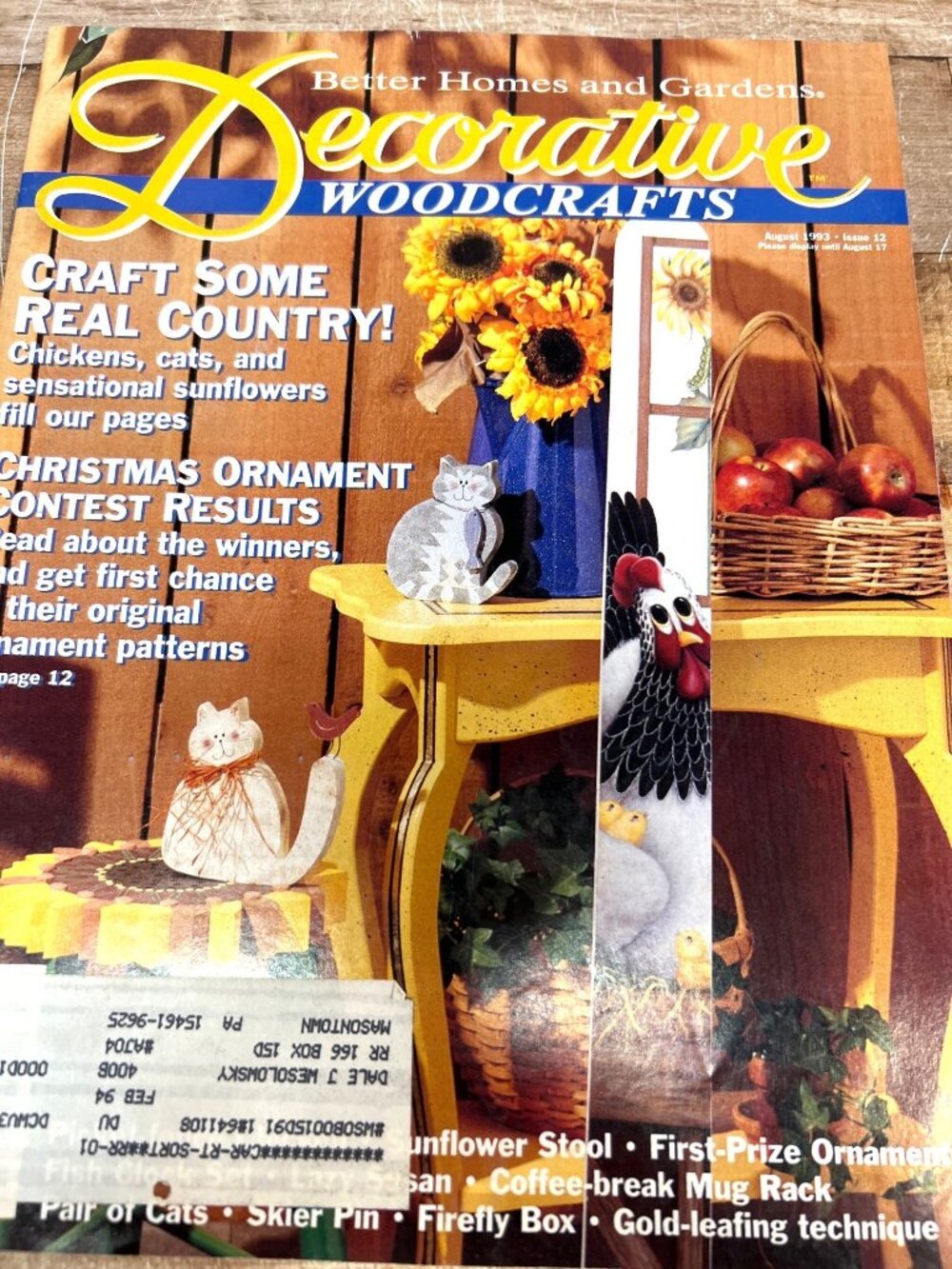 Better Homes And Gardens Decorative Woodcrafts Mag 12 Crafting Patterns & Ideas